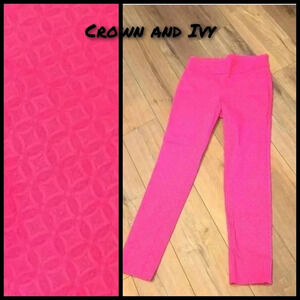 Crown and ivy pink skinny pants